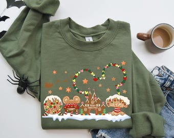 Vintage Disney Christmas Gingerbread T-Shirt, Mickey's Very Merry Party Tee