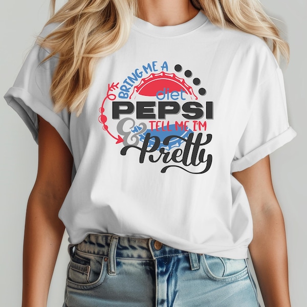 Diet Pepsi T-Shirt, Trendy Graphic Tee, Coke Drinker Gift
