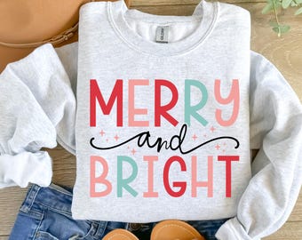 Christmas Long Sleeve Shirt: Merry and Bright Festive Gift
