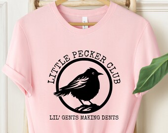 Little Pecker Club Retro Shirt: Funny Bird Meme, Sarcastic Humor