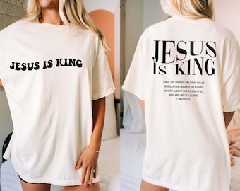 Jesus is King T-Shirt: Christian Bible Verse Apparel