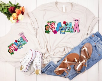Lilo and Stitch Mama Mini Matching Shirt, Disney Family Tee