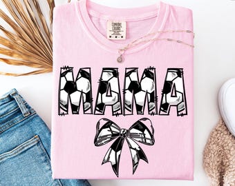 Soccer Mama Comfort Colors T-Shirt: Retro Mom Shirt