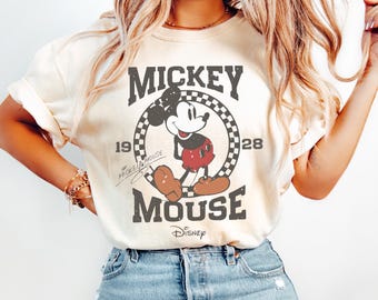 Retro Mickey Mouse Tee, Disney Vacation Shirt