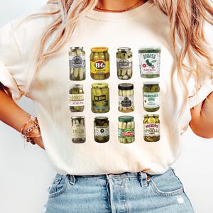 Vintage Canned Pickles Comfort Colors® T-Shirt, Pickle Shirt, Pickle Jar Tee, Foodie Shirt, Pickle Jar Shirt, Pickle Lovers Shirt,Trendy Tee