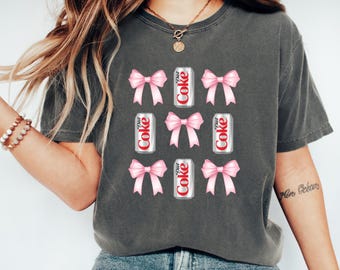 Diet Coke Shirt: Coquette Pink Bow Sweatshirt