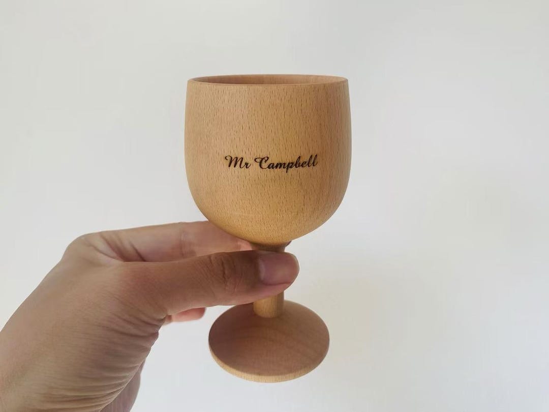Personalized Handmade Wood Goblet, Wedding Customization Gift, Celtic ...