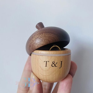 Ringschatulle aus Holz mit Eichel, Ringschatulle, Ringschatulle, Ringschatulle, Ringschatulle, Ringschatulle