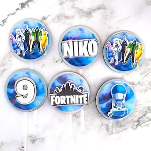 Gamer Cupcake Toppers (Set of 12) - Video Game Birthday Party Decor - Personalized Player Cupcake Decorations - Custom Gamer Party Theme