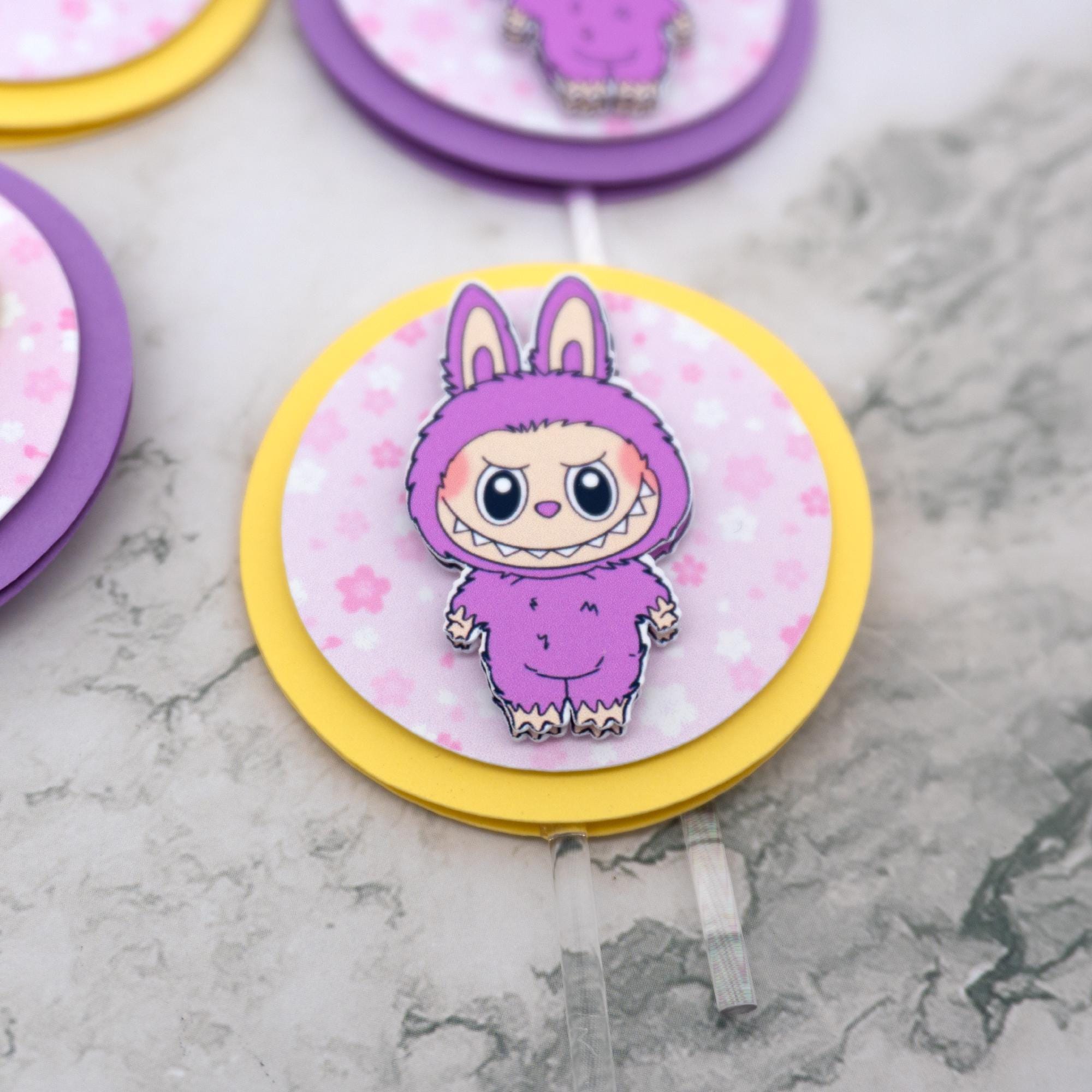 Labu Us Labu Monster Cupcake Toppers: Custom 3D Kawaii Birthday Party Decor ...