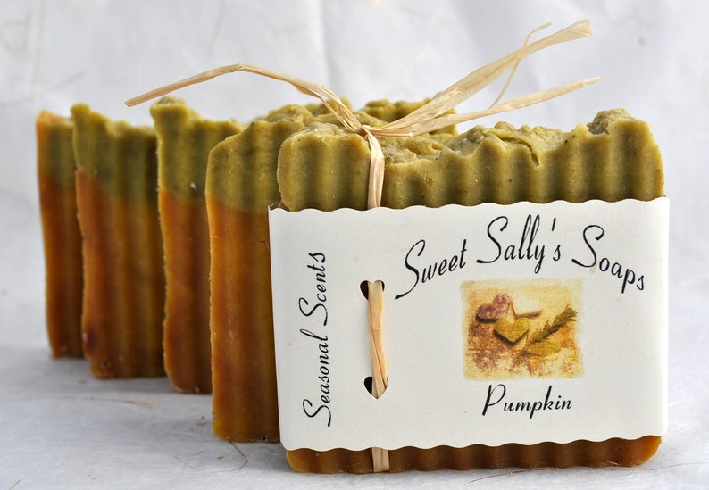 Handmade Organic Pumpkin Soap Hot Process Soap Vegan Etsy