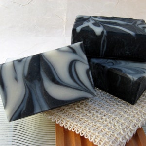 Organic Charcoal Soap, Activated Charcoal and Tea Tree Vegan-Cold Process Soap image 5