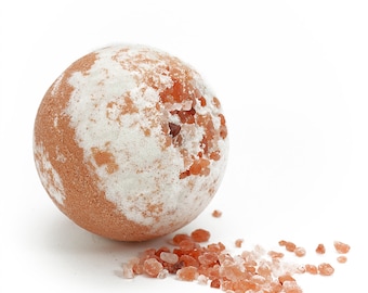 Pink Himalayan Salt Bath Bomb, All Natural, Essential Oils