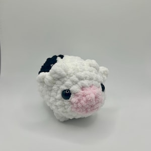Crochet Mini Cow, Mini Cow Decor, Crochet Cow, Crochet Stuffed Animal