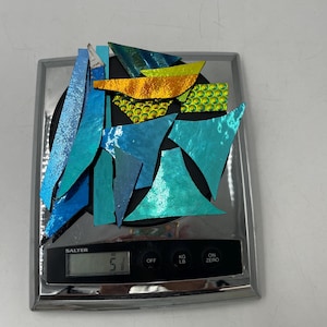COE 90 Black Backed Dichroic Glass Scraps