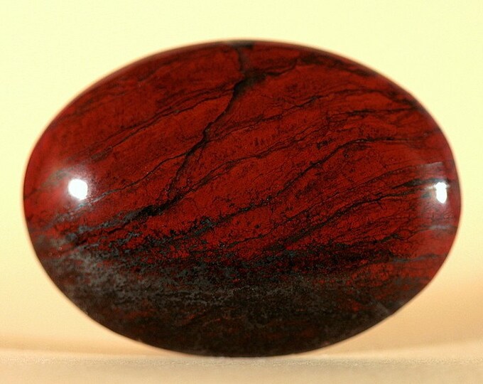 OMG RED WAVE JASPELITE W/specular HEMATITE Cabochon Etsy