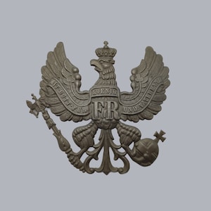 Oryginalna kokarda na pruski hełm typu czako Prusy Cesarskie Niemcy Niemieckie Lata 1900 Lata 10 Odznaka I Wojna Światowa Medal I Wojny Światowej Zabytkowe antyczne wojskowe nakrycie głowy