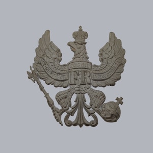 Oryginalna kokarda na pruski hełm typu czako Prusy Cesarskie Niemcy Niemieckie Lata 1900 Lata 10 Odznaka I Wojna Światowa Medal I Wojny Światowej Zabytkowe antyczne wojskowe nakrycie głowy
