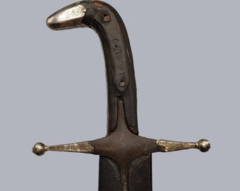 Antique Ottoman Shamshir Sabre 17th Century Islamic Saber Sword Turkenbeute Damascus Blade Gold Koftgari Silver Mounts Oriental Arms Armour