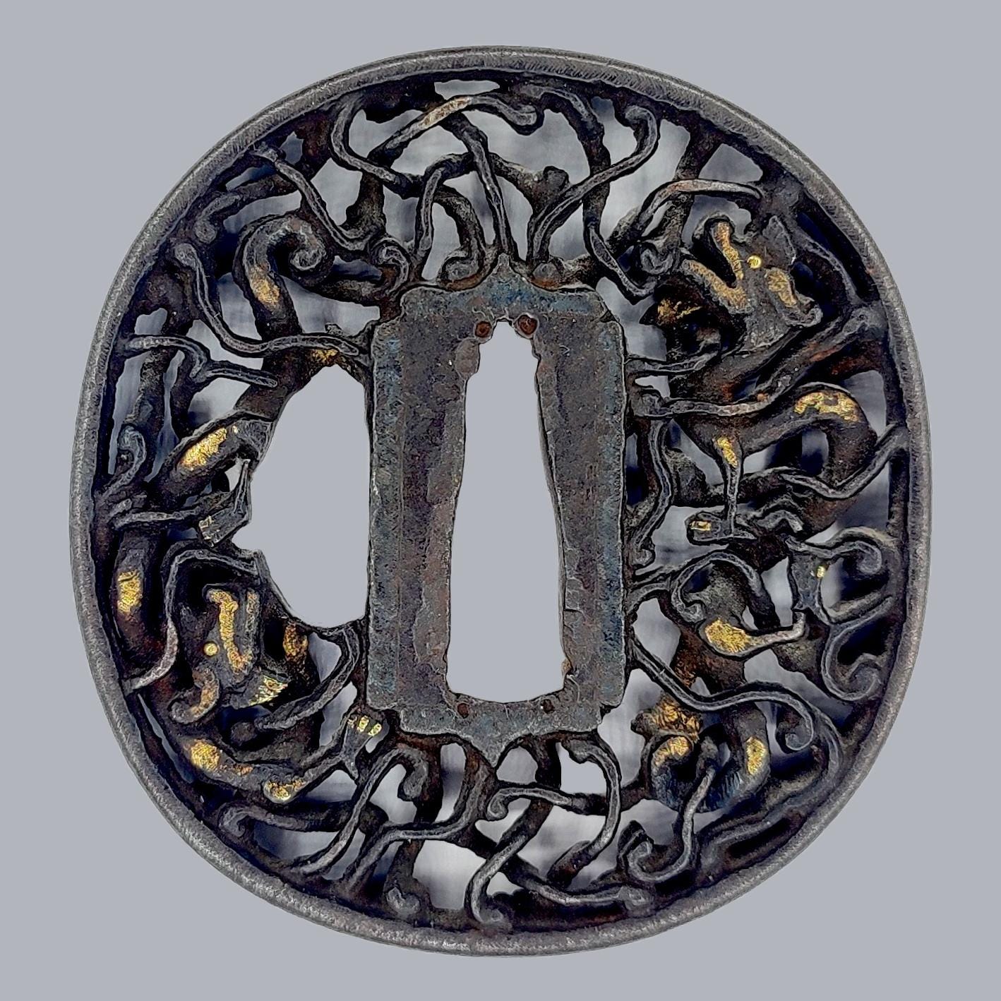 Iron tsuba - Etsy 日本