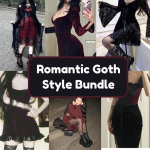 Romantic Goth Style Bundle Gothic Vampire Thrifted Style Box Personalized Pinterest