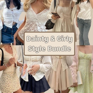 Dainty & Girly Style Bundle | Thrifted Feminine Style Bundle | Soft Girl | Gift Basket Bundle | Personalized Style Bundle | Pinterest Bundle