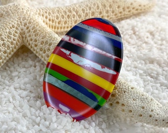 Worry stone handcrafted from Surfboard Resin