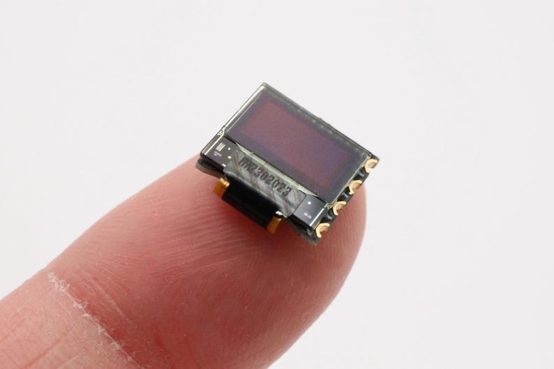 Smallest I2C OLED Display Screen, 60x32, Miniature DIY Project image 1