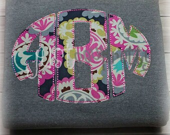 EXCLUSIVE Oval Stitchie Monogram Font Embroidery Applique Design