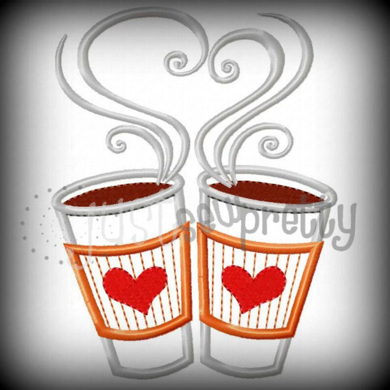 Coffee love jessecmault applique design  etsy