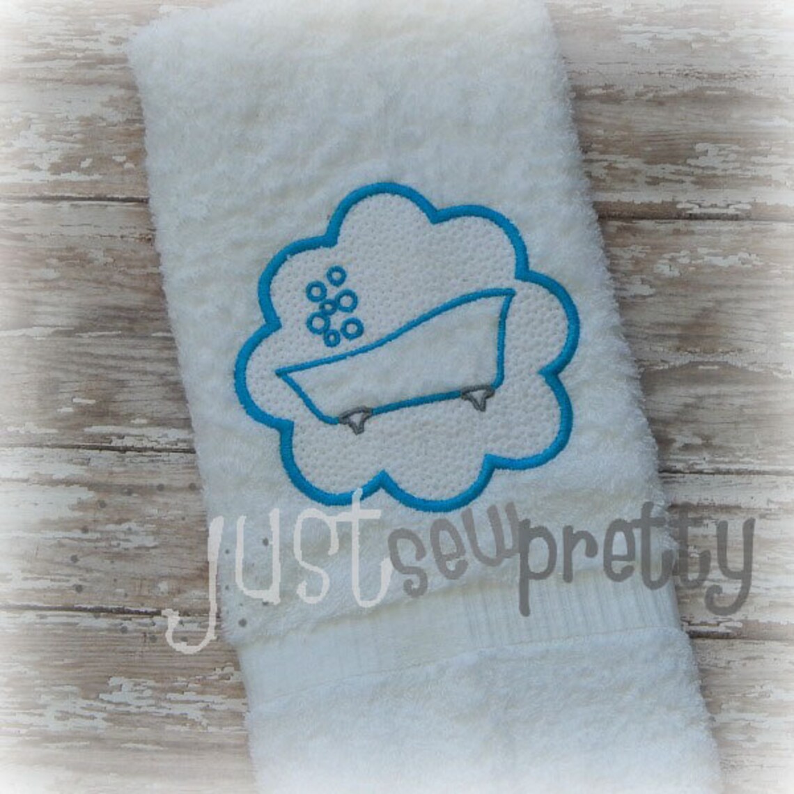 Embossed Old Bathtub Embroidery Design Etsy