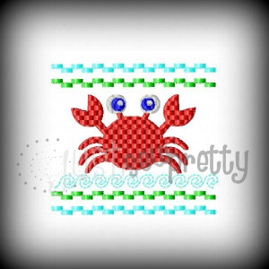 Crabs Crab Machine 4x4 Smocked Embroidery Design
