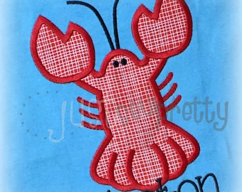 Lobster Embroidery Applique Design
