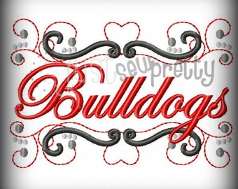 Bulldogs Pride Embroidery Design