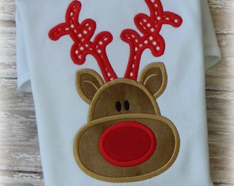 Little Reindeer Boy Embroidery Applique Design