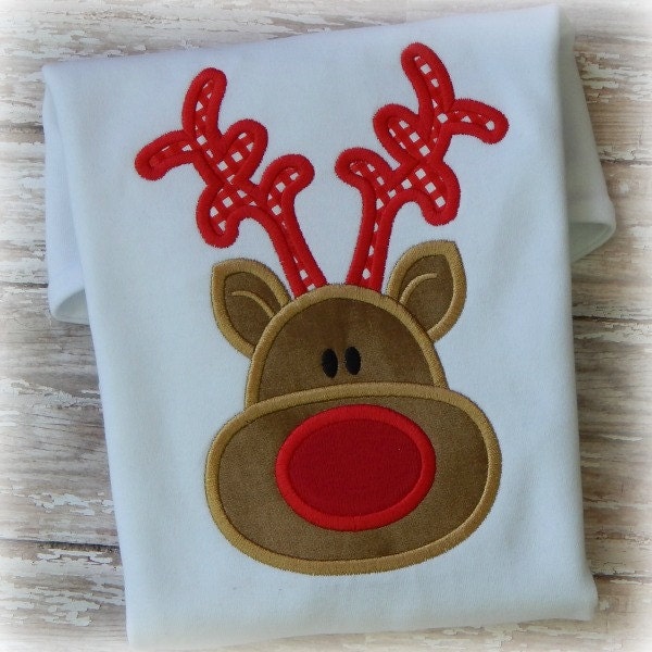 Little Reindeer Boy Embroidery Applique Design