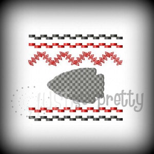 Smocked Arrowhead 4x4 Machine Smocked Embroidery Design