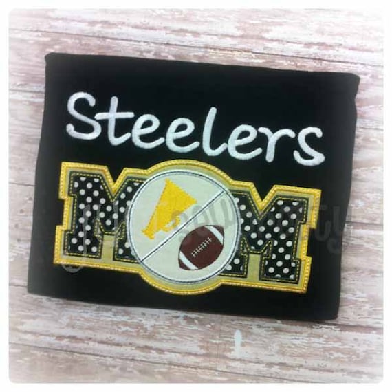 Football Cheer Mom Embroidery Applique Design Etsy