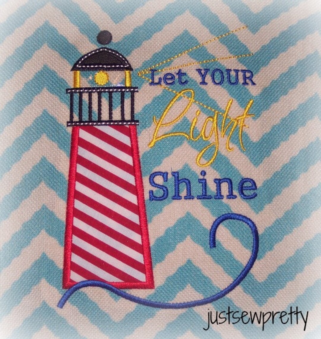 Let Your Light Shine Embroidery Applique Design - Etsy