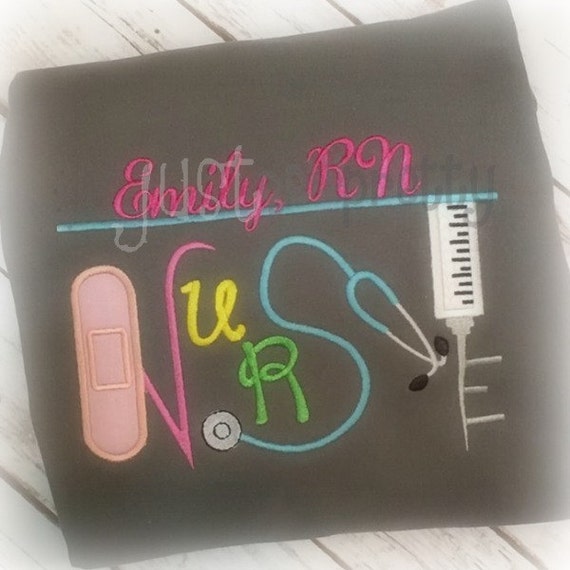 Tipo de enfermera enfermería diseño de apliques bordados | Etsy México