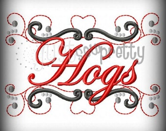 Hogs Pride Embroidery Design