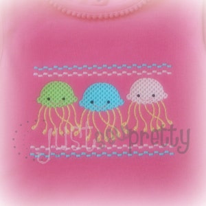 Máquina de medusas 5 x 7 Smocked diseño del bordado