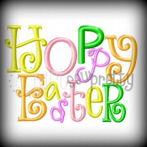 Hoppy Easter Embroidery Design image 2