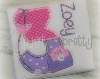 Doctor Number Set Embroidery Applique Design