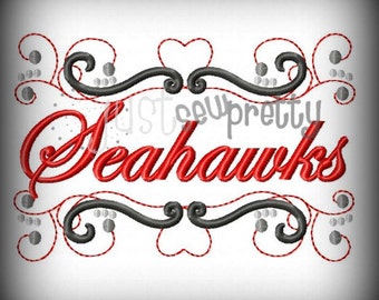 Diseño de bordado de Seahawks orgullo