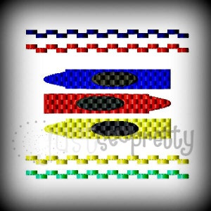 4 x 4 crayones máquina Smocked diseño del bordado