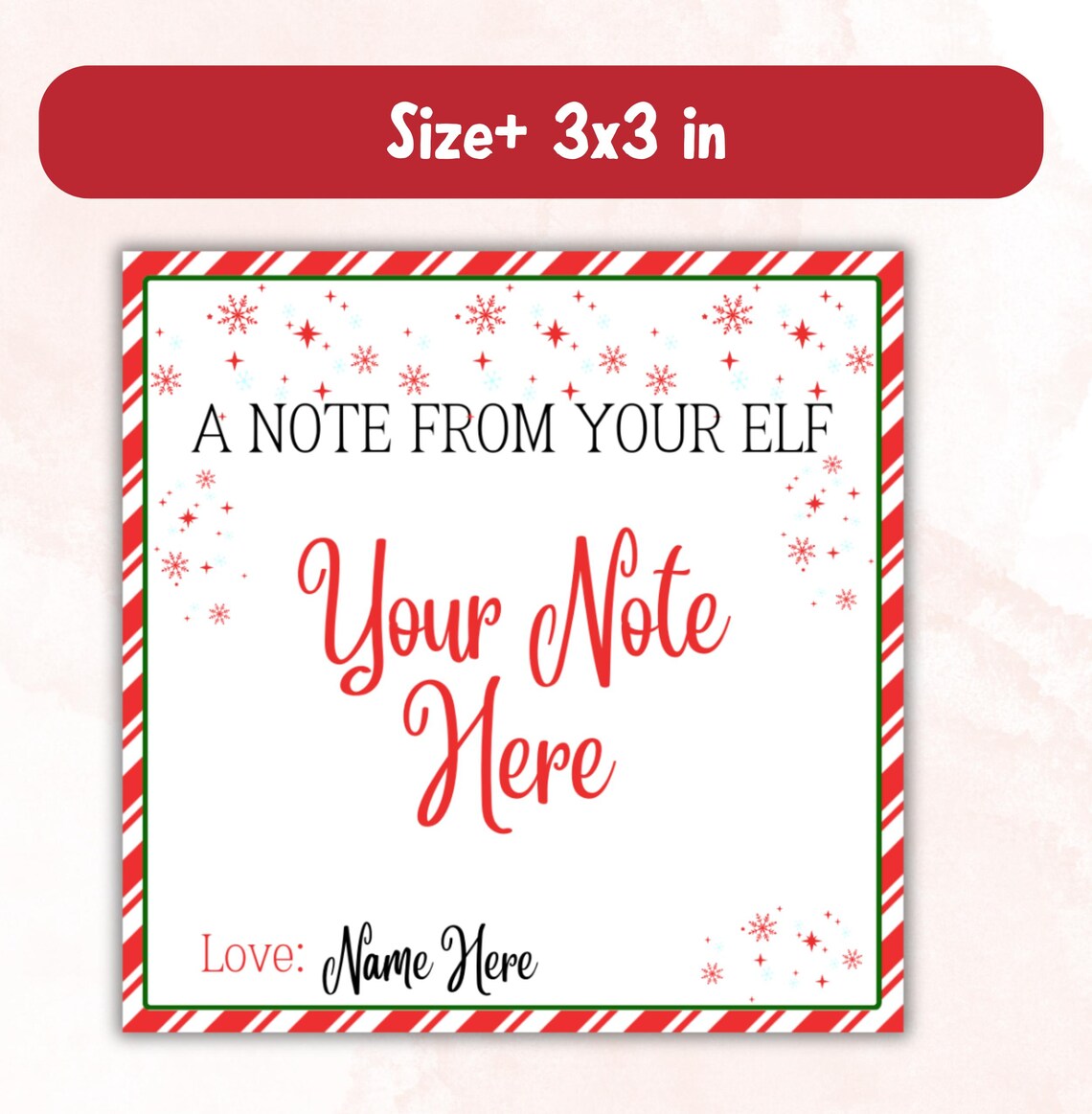 Editable Elf Note Cards Template, Elf Christmas Activities, Christmas ...