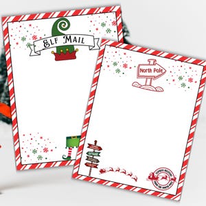 Leere Nordpol Post, leere Elfen Post, Brief vom Weihnachtsmann, Elfe druckbare, sofortige Download