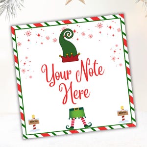 Notas de elfo editáveis, atividades de Natal para impressão, nota do seu elfo, kit de elfo para criança, ideias para a chegada do elfo, adereços de elfo de Natal, mensagem de elfo