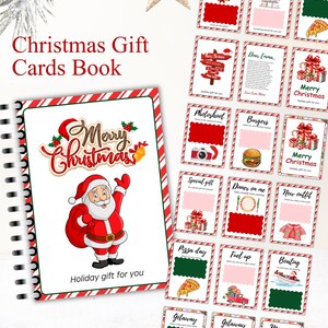 Weihnachtsgeschenkkartenbuch, druckbares Weihnachtsgeschenk für Teenager, personalisiertes Weihnachtsgeschenk für Kinder, personalisierte Weihnachtsgeschenkkartenhalter